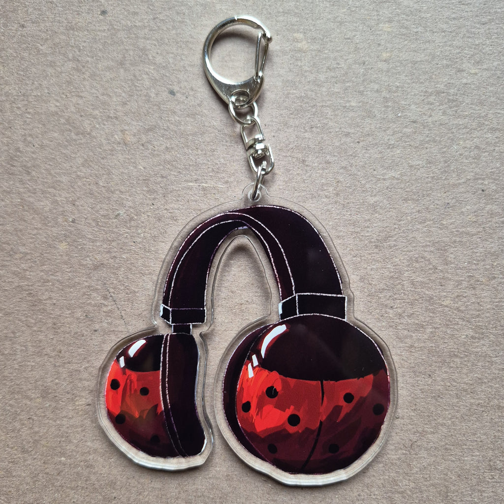 Elty’s Ladybug Headphone Keychain