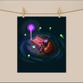 Poster Print: Elty in the Purple Light